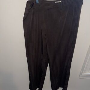 Vintage pair of Women’s Workwear Pants Brown Pinstripe Pants Sz 1X by Connection
